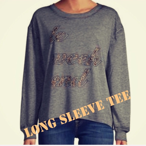 CC Boutique Tops - LE WEEK END C & C GRAPHIC LONG SLEEVE TEE NWT